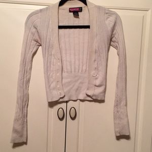Cropped Button-Down Cardigan